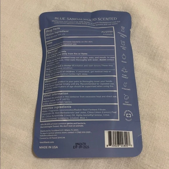 Touchland Blue Sandalwood NIB - Picture 2 of 2